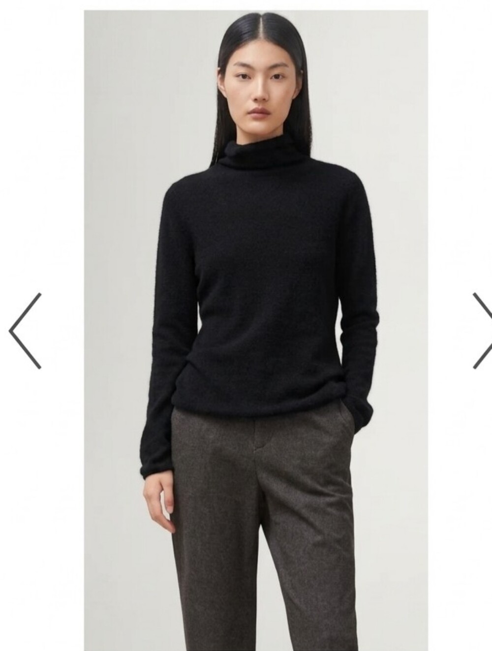 NWT Morgan Taylor 100% Cashmere Turtleneck Sweater Black Size L